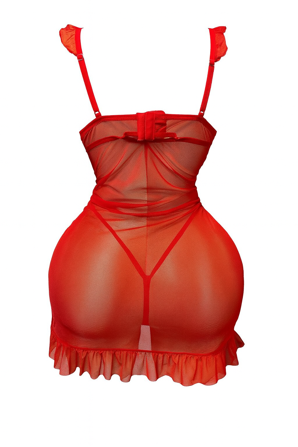 بيبي دول شفاف مزود ب استك من الجناب