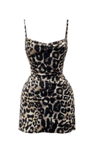 Tiger Print Dress with Butterfly Back Detail