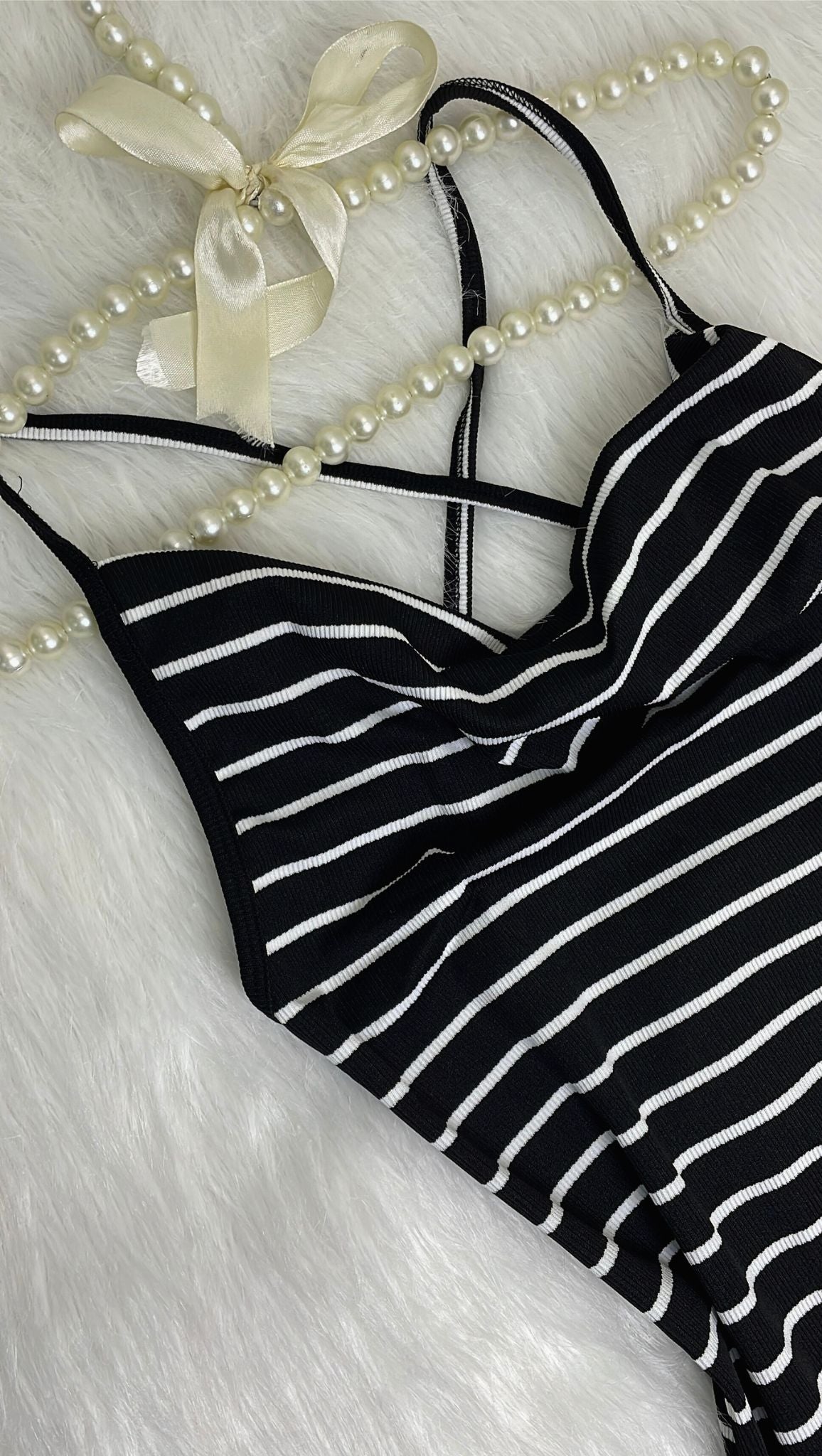 Striped Drawstring Dress