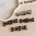 Tiger-Print Hair Clip Set