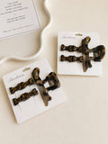 Tiger-Print Hair Clip Set