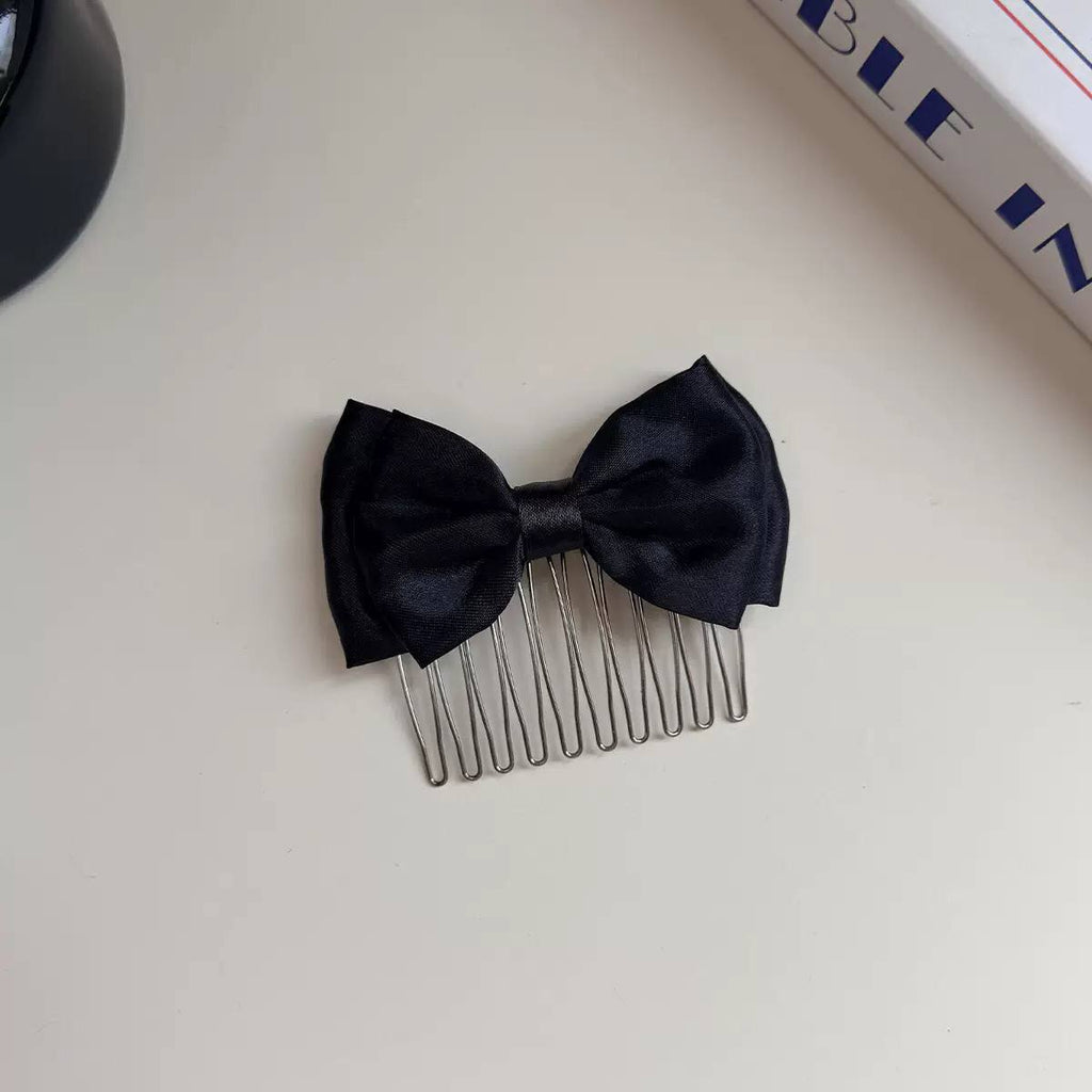 Hair Comb with Satin Bow