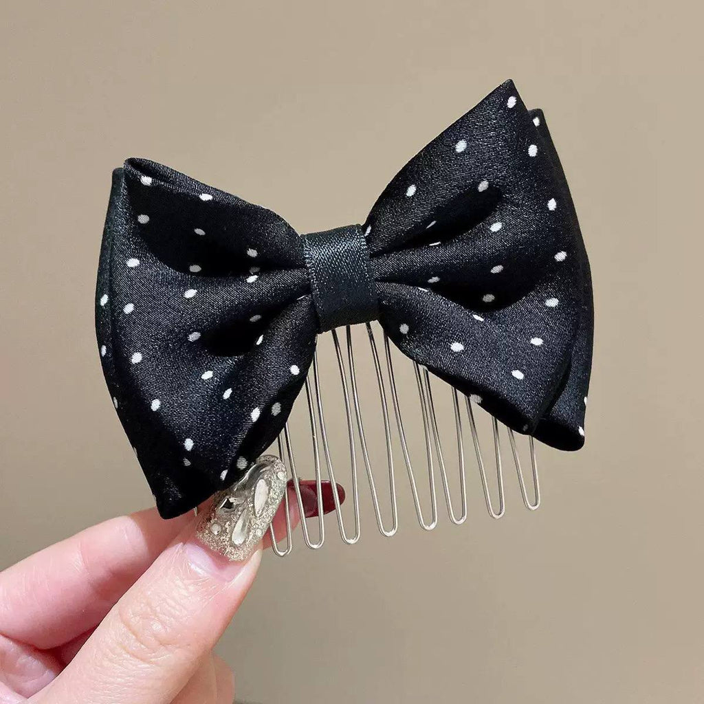 Hair Comb with Satin Bow