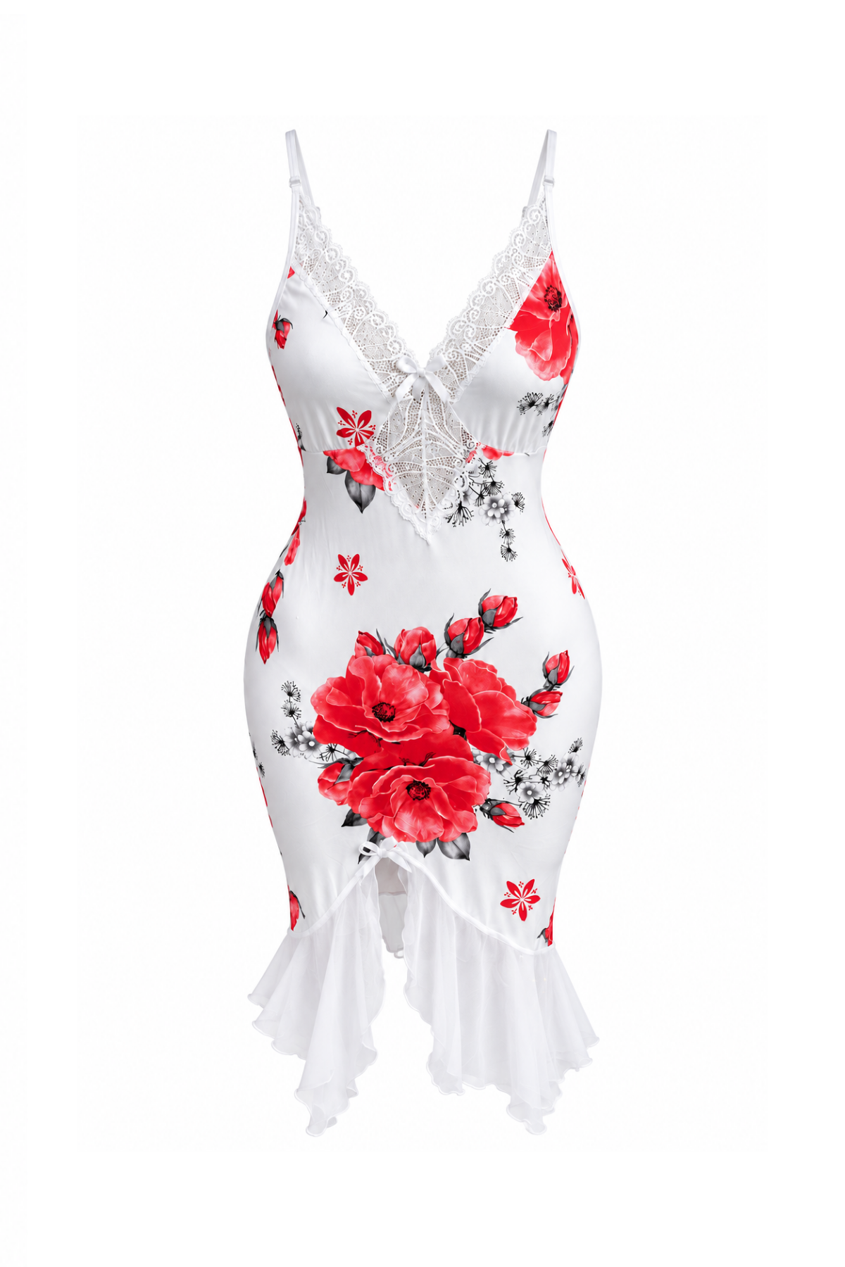 Lace-Trimmed Dress