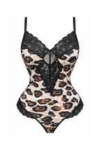 Tiger Print Baby Doll with Lace