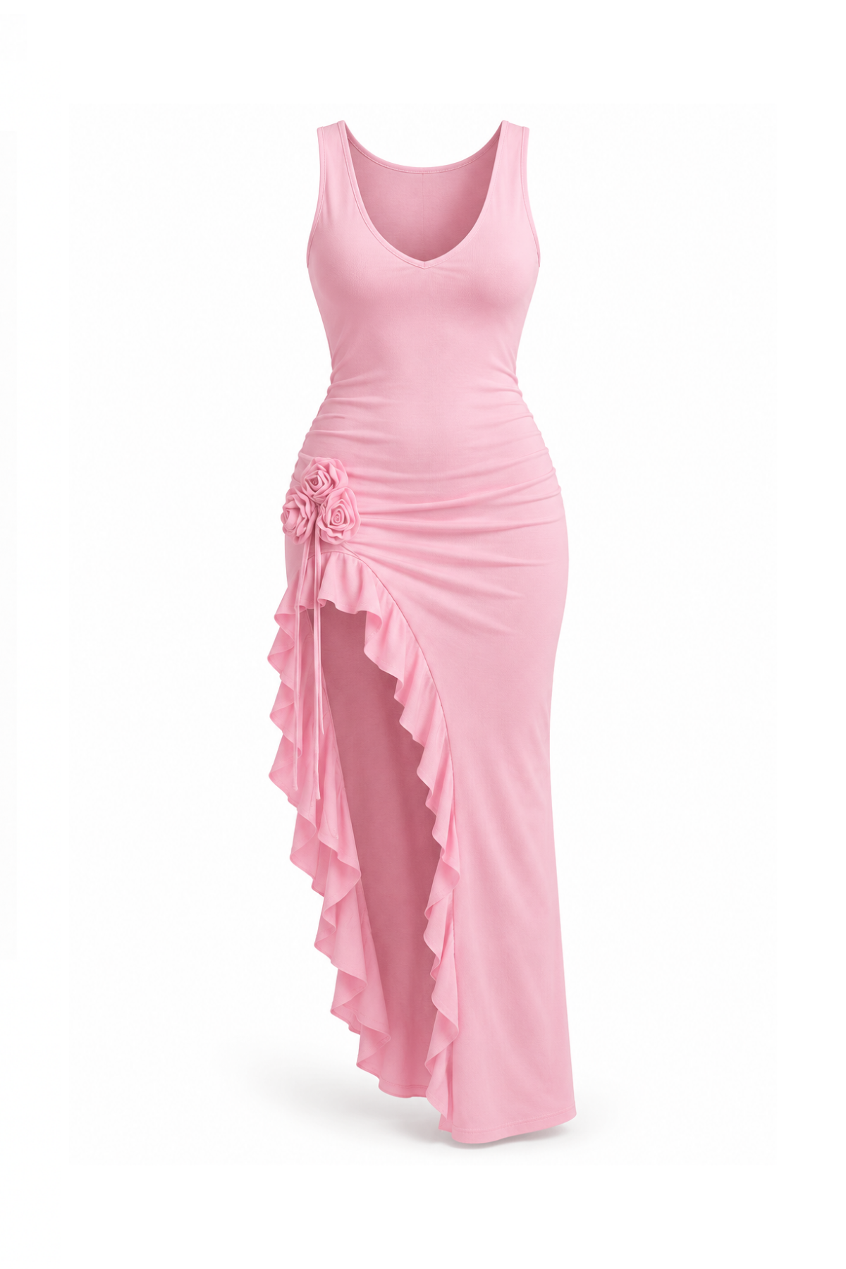 Rosy Ruffle Dress