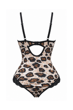 Tiger Print Baby Doll with Lace