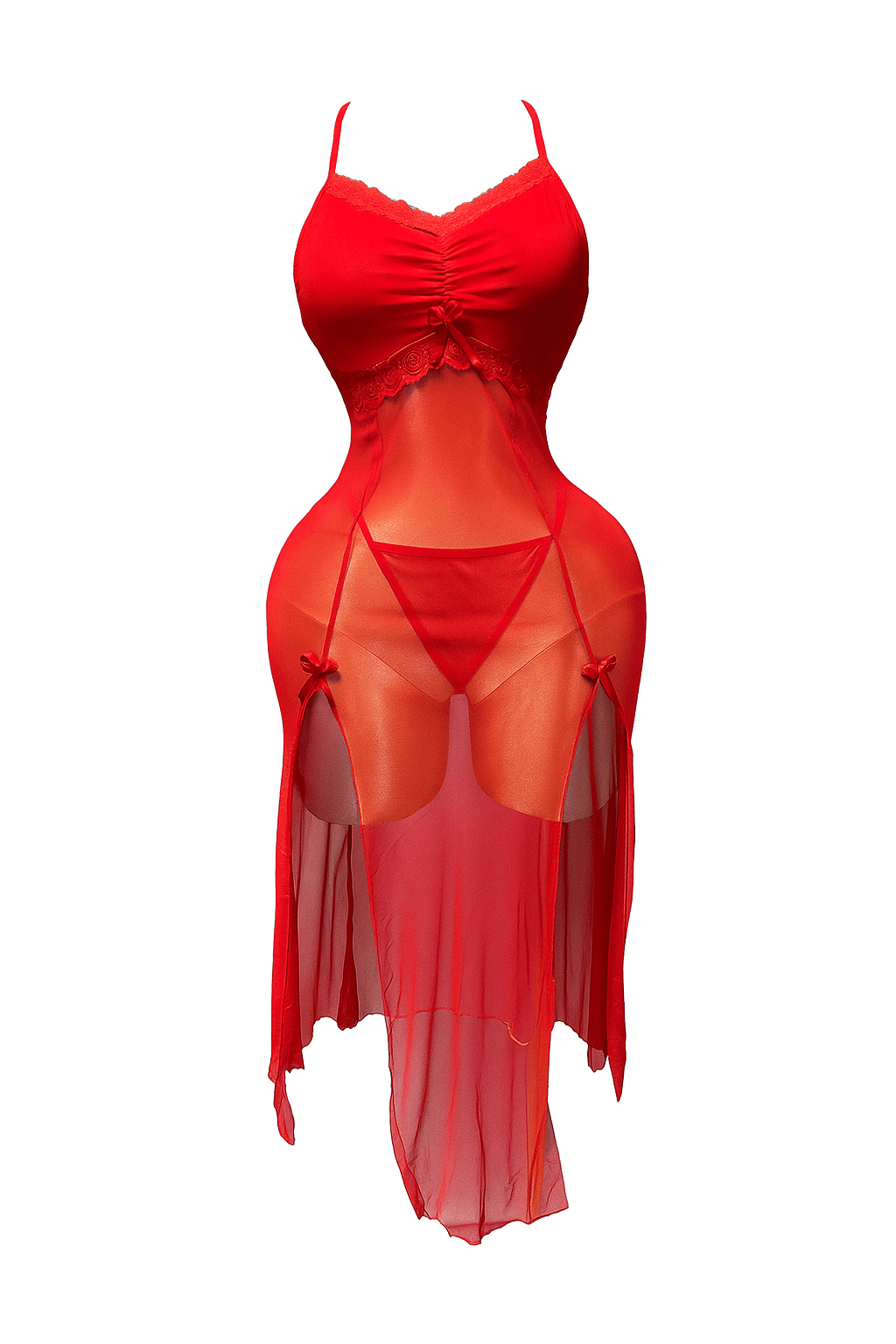 بيبي دول طويل شفاف