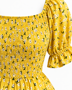 Floral Back Bow Dress