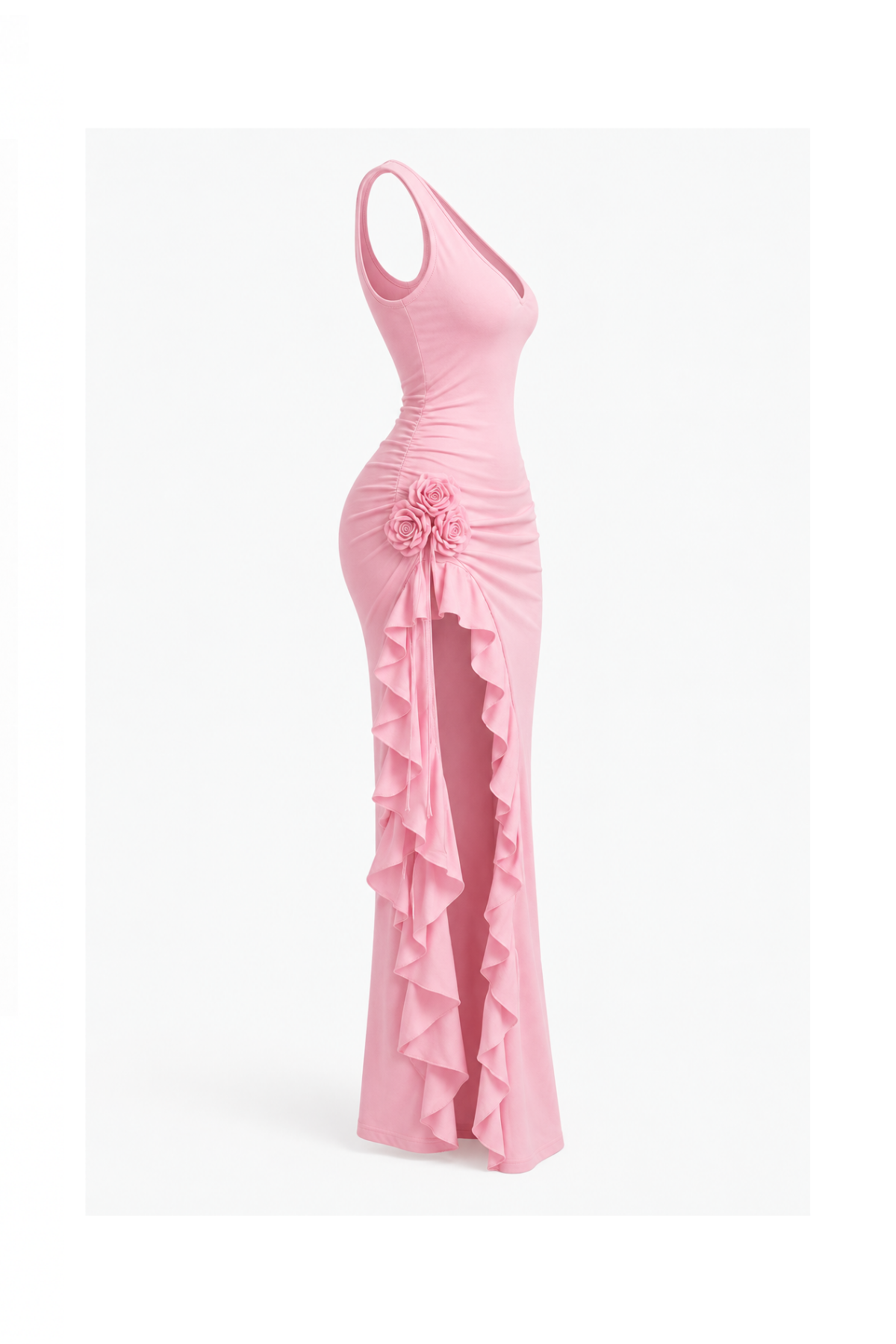 Rosy Ruffle Dress