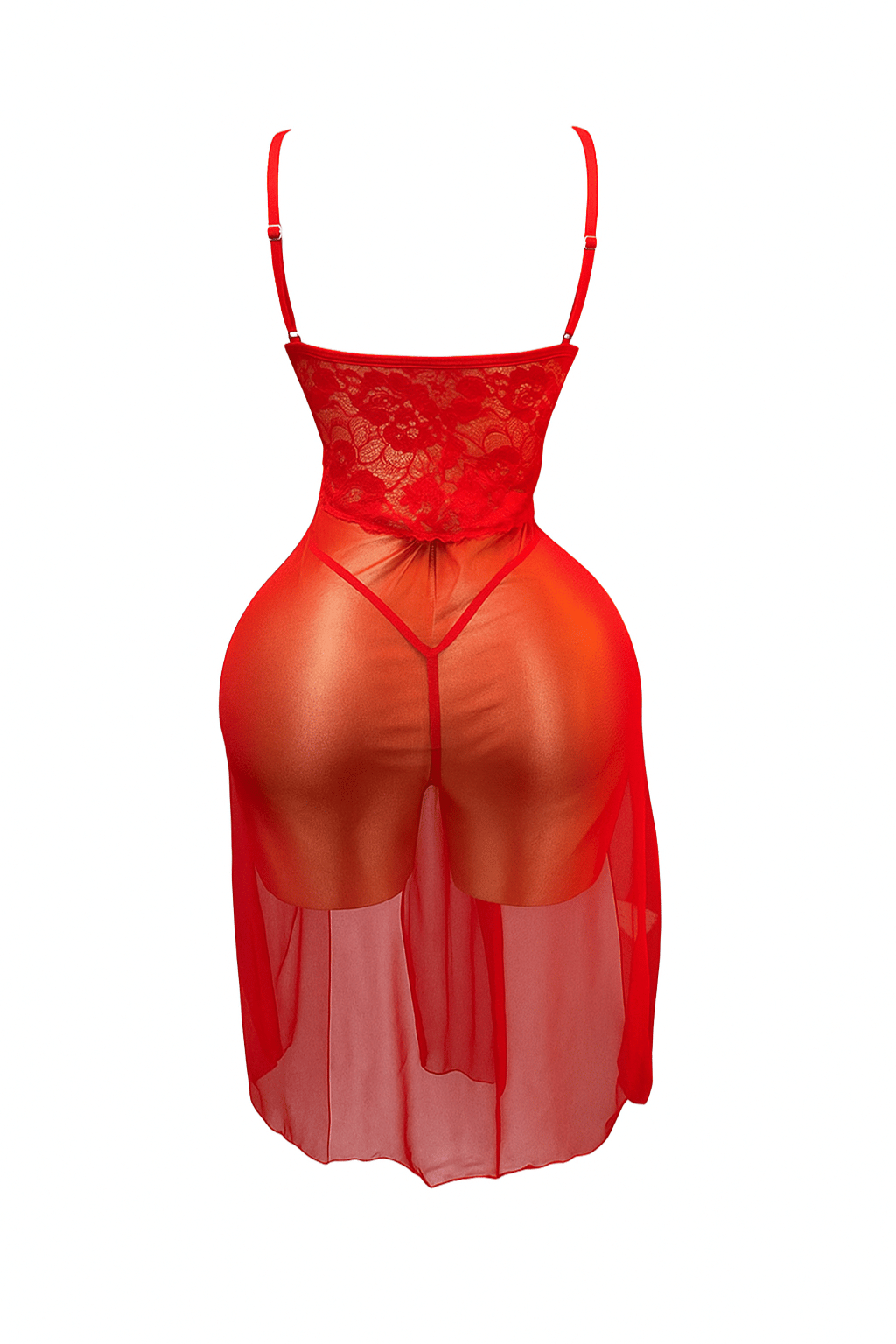 بيبي دول طويل شفاف