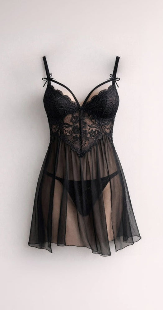 code 422 بيبي دول قصير اسود