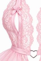 Open Babydoll with Bow Details