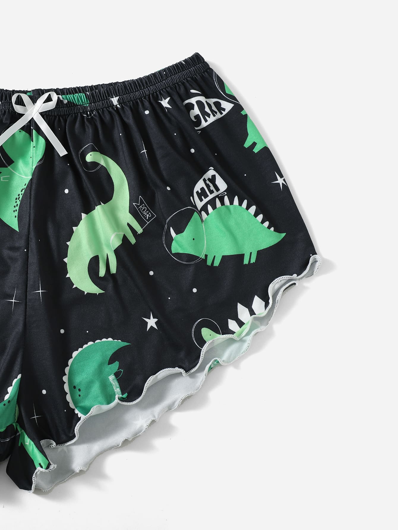 بيجامه شورت بحماله رفيعه بطبعه الديناصورات