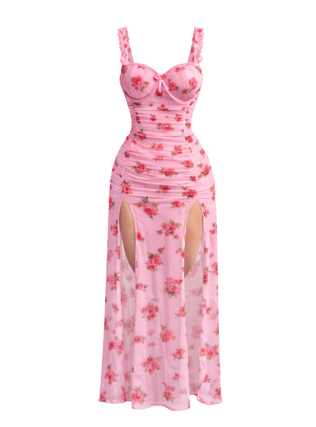 Printed Slit Nightdress