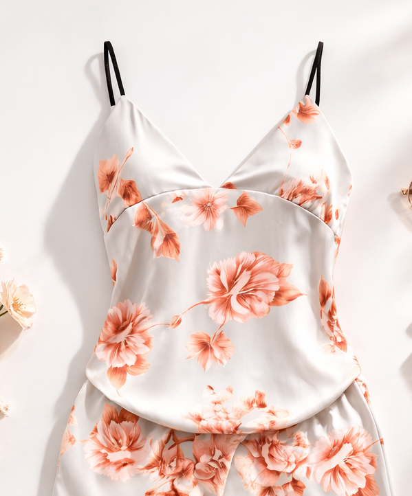 Satin Floral Set