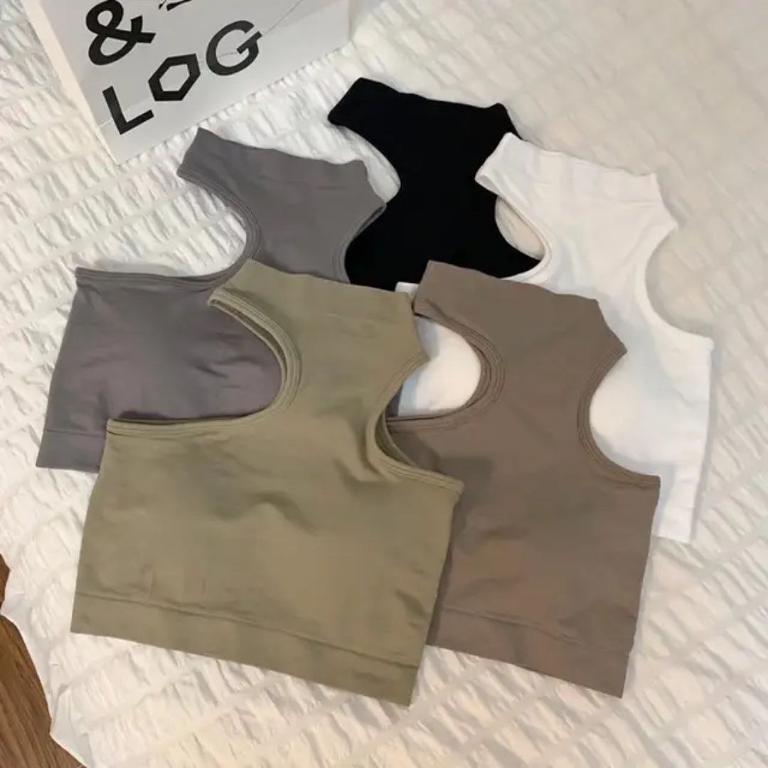 One-Shoulder Crop Top