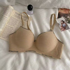 Cotton Printed Border Push Up Bra