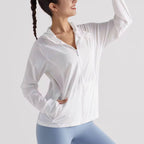 Sports Top with Sleeves, Zipper &amp; Inner and Outer Pockets