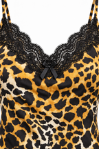 Lace Trim Leopard PJ
