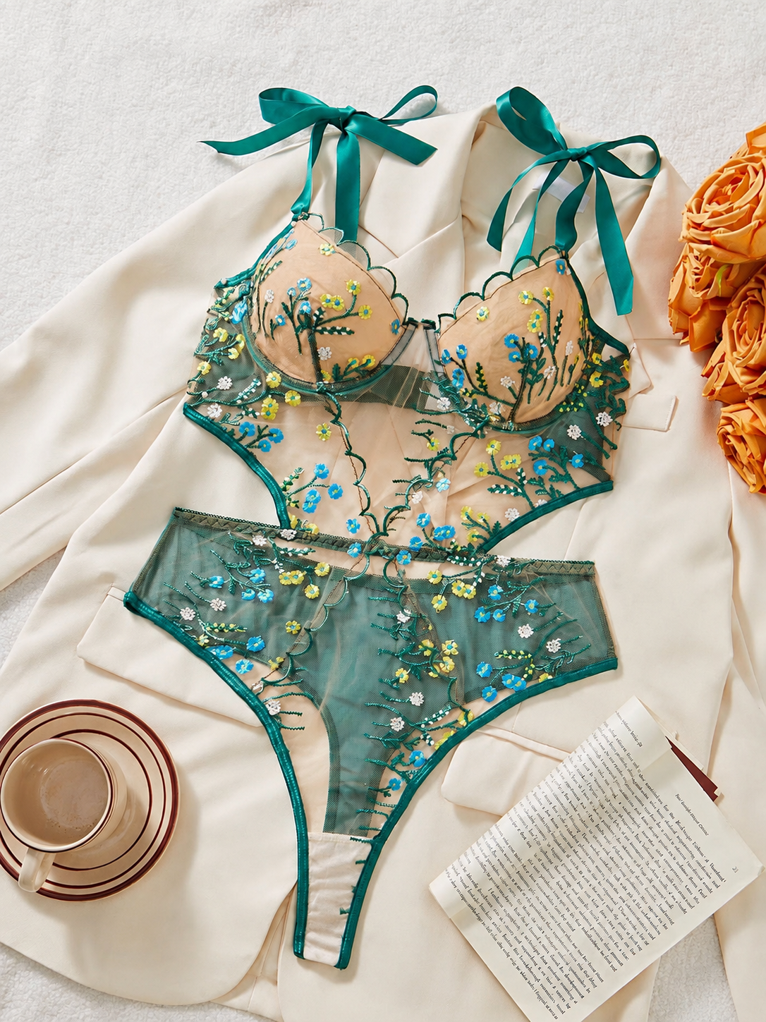Sheer Guipure Lingerie