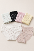 Floral Panty with Lace Trim
