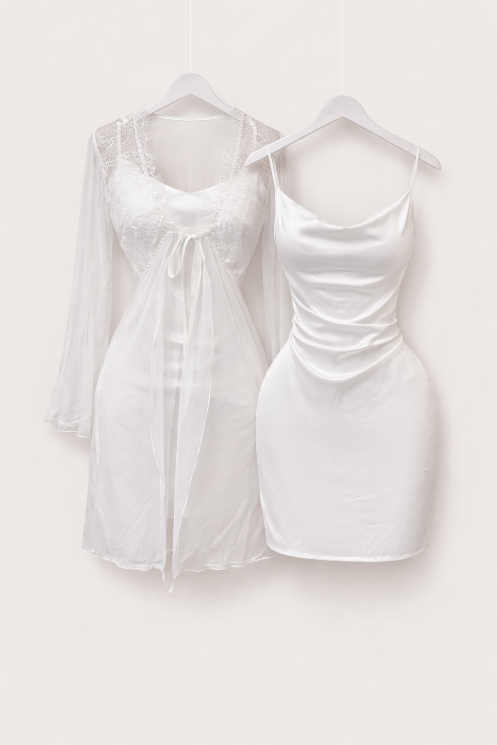 Bridal Satin Lingerie Robe