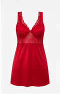 Satin Lingerie with Lace