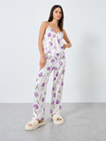 Floral Satin Cami Pajama