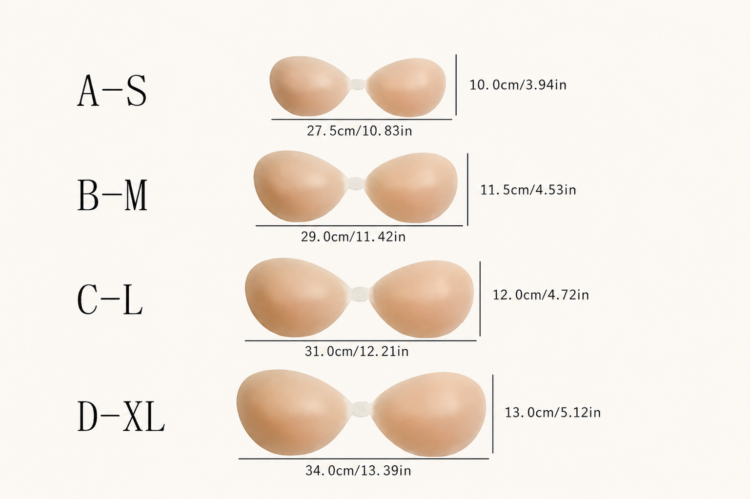 Silicone Adhesive Bra