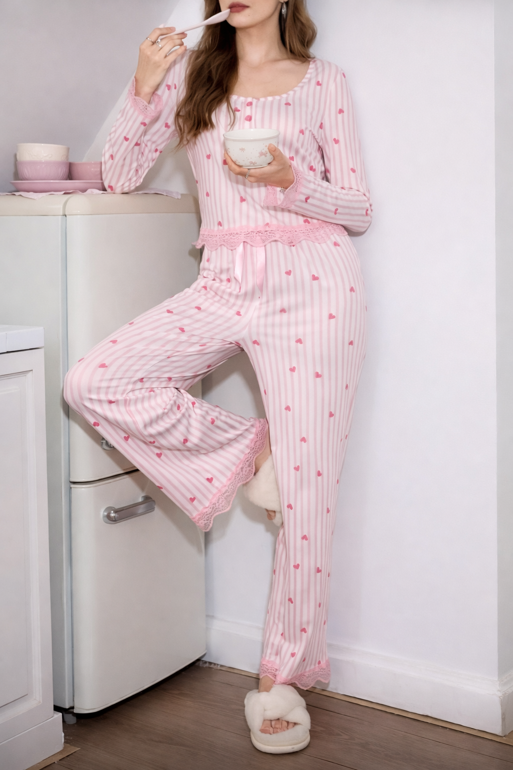 Lace Detail Pajamas