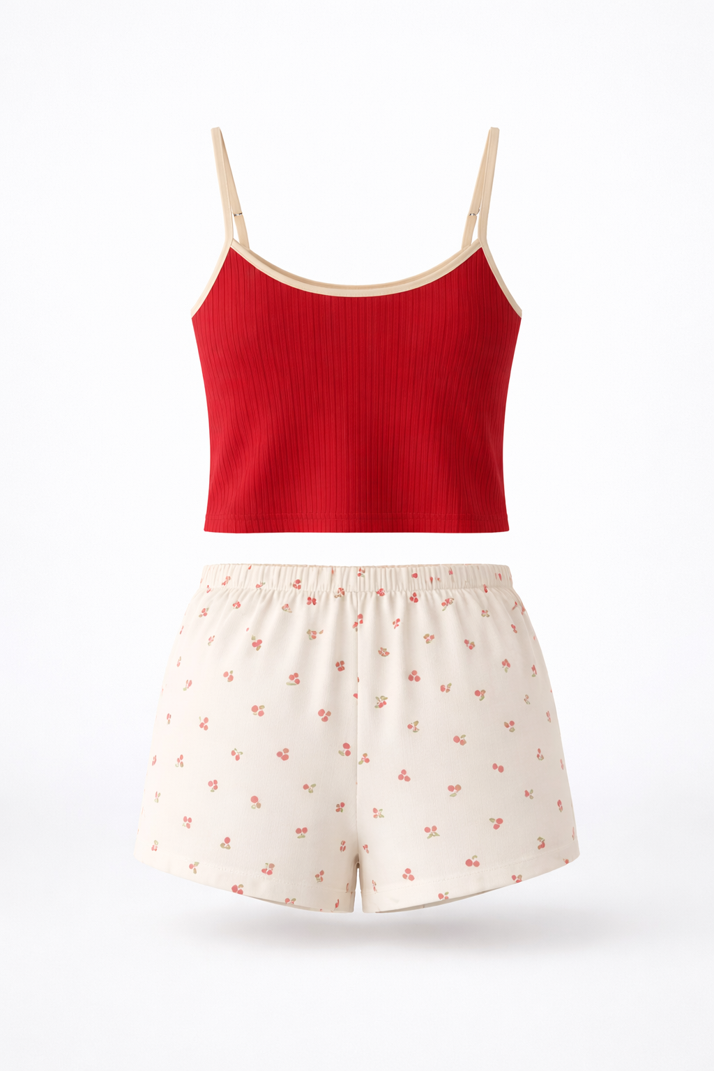 ببجامة شورت بطابعه الكريز