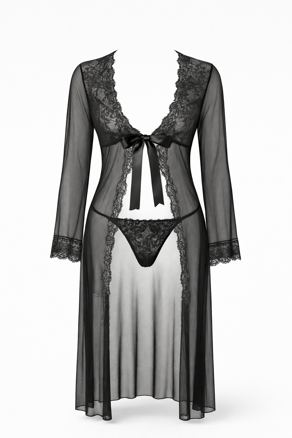 Sheer Long Robe