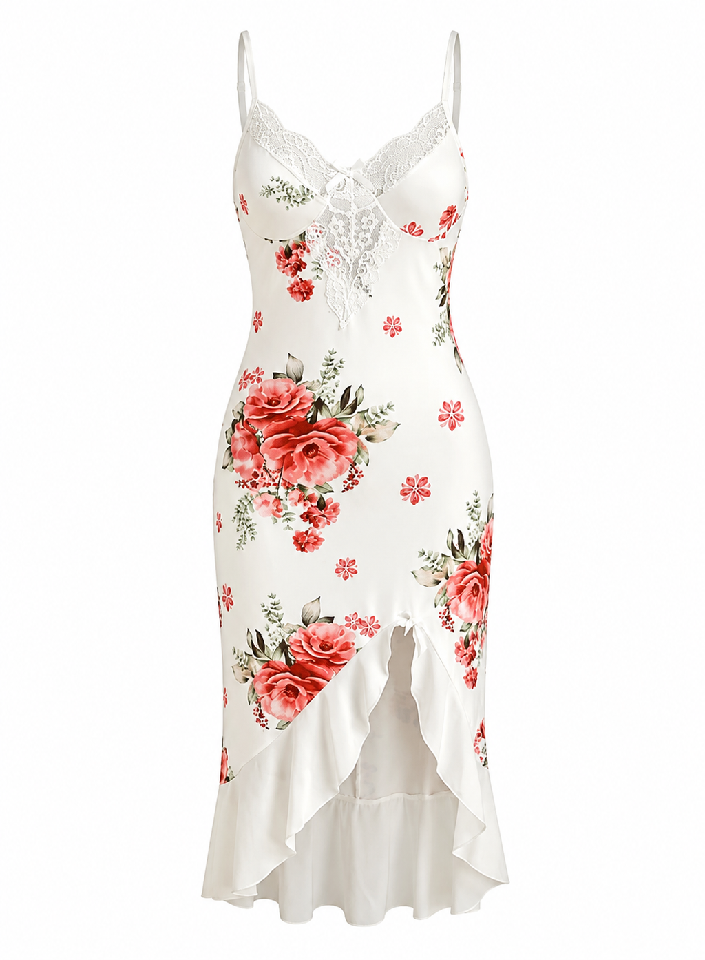 Lace-Trimmed Dress