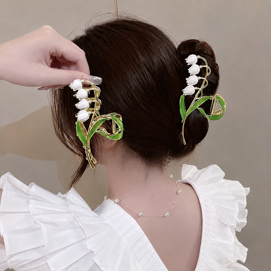 Metal Flower Hair Clip
