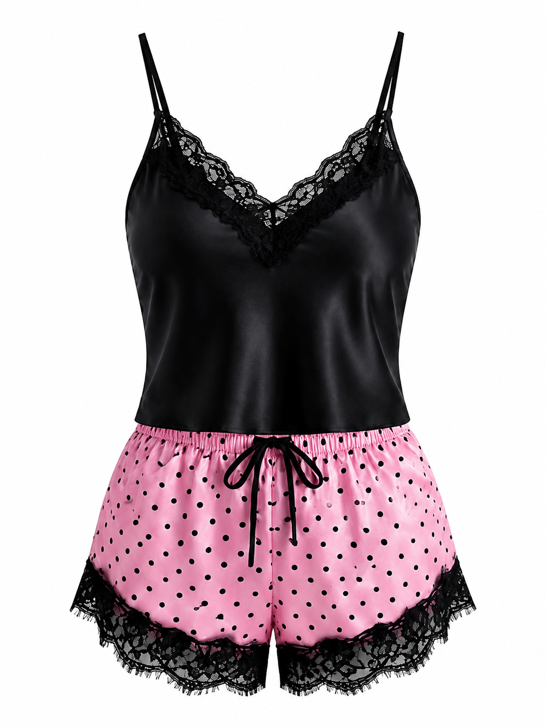 Satin Floral PJ Set