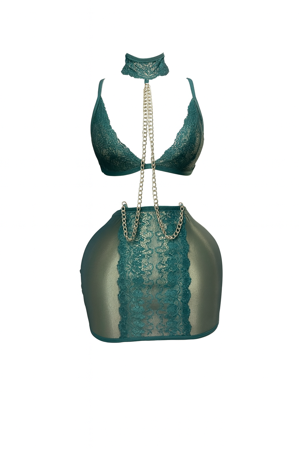 لانجيري مزود ب دانتيل وسلسله