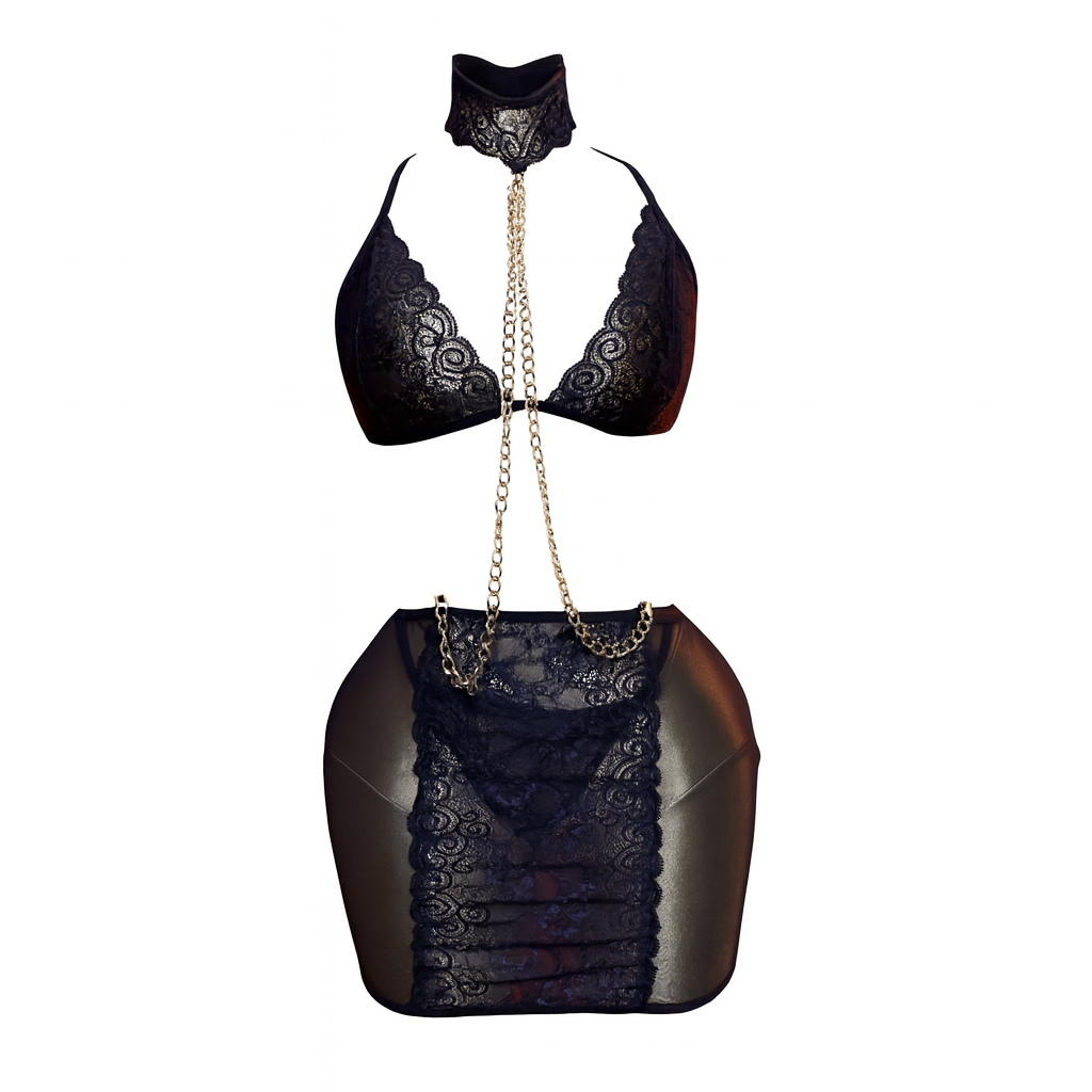 Sexy Lace Top Skirt Set