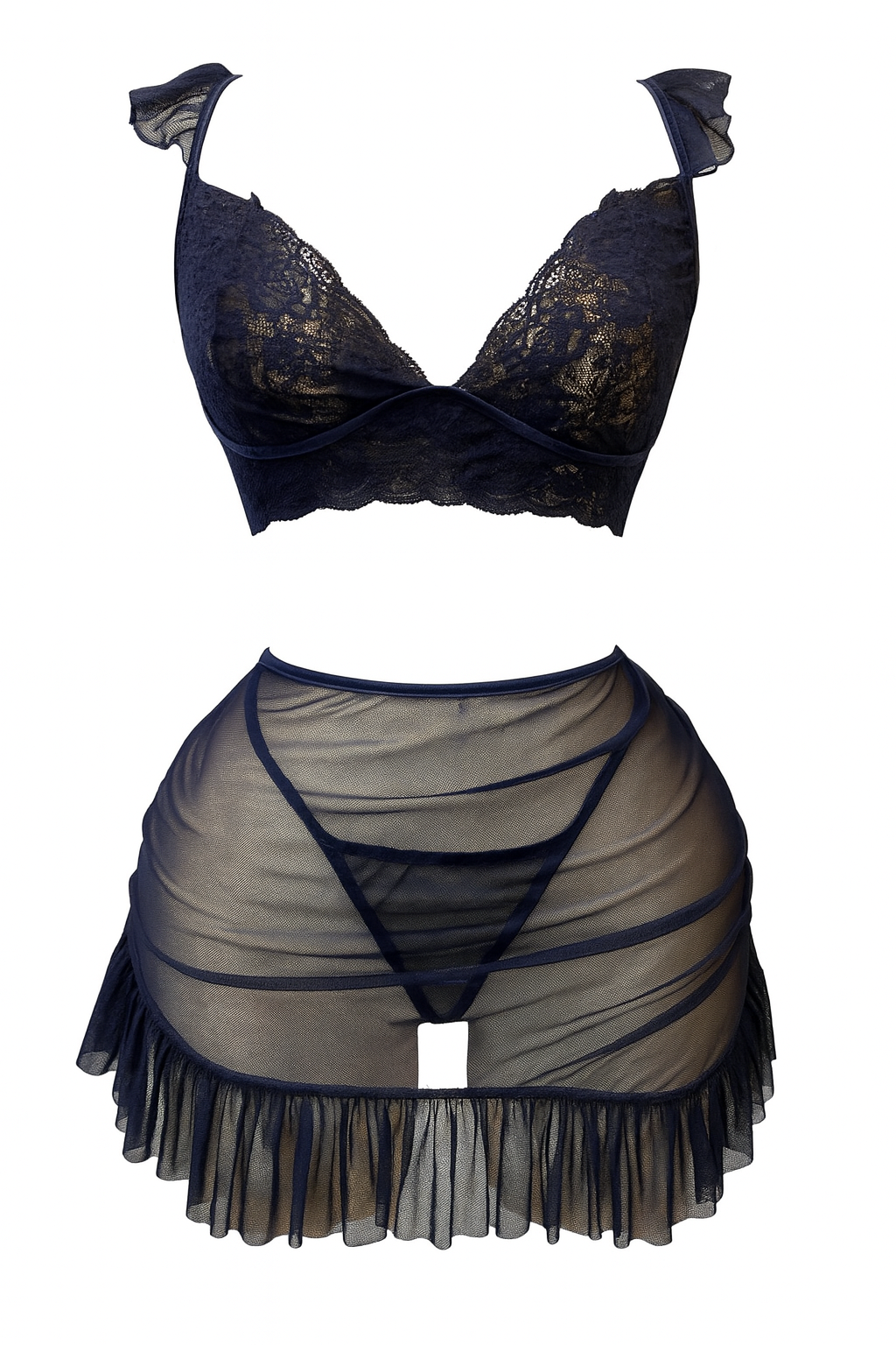 لانجيري قطعتين بقصه مميزه