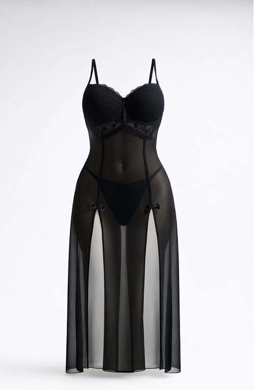 بيبي دول طويل شفاف