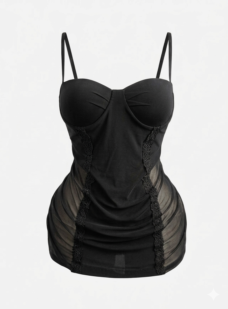 code 171 لانجري شفاف قصير