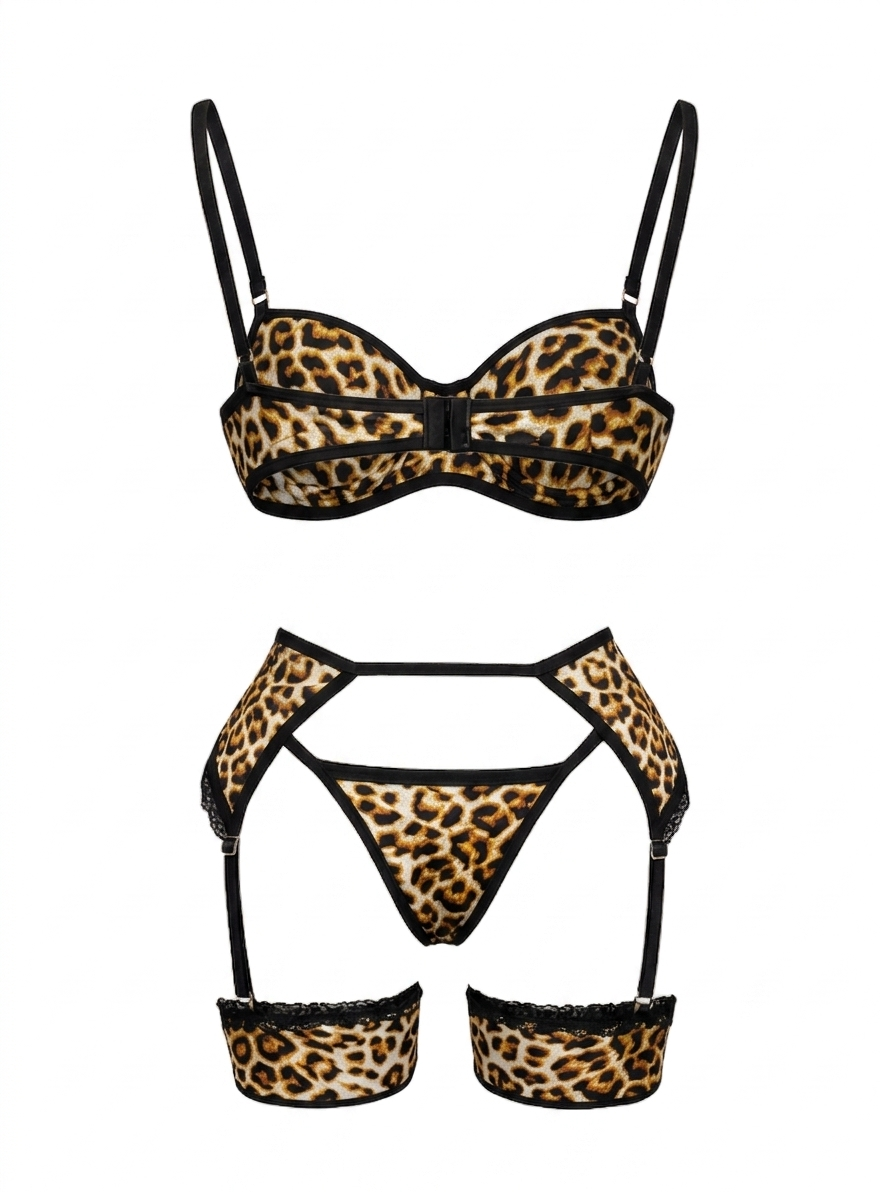 Tiger Lace Garter Lingerie