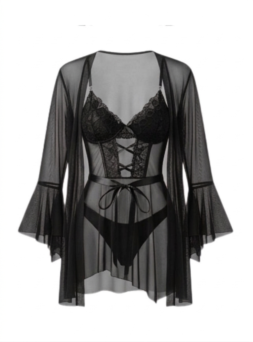 code 635 روب قصير ابيض