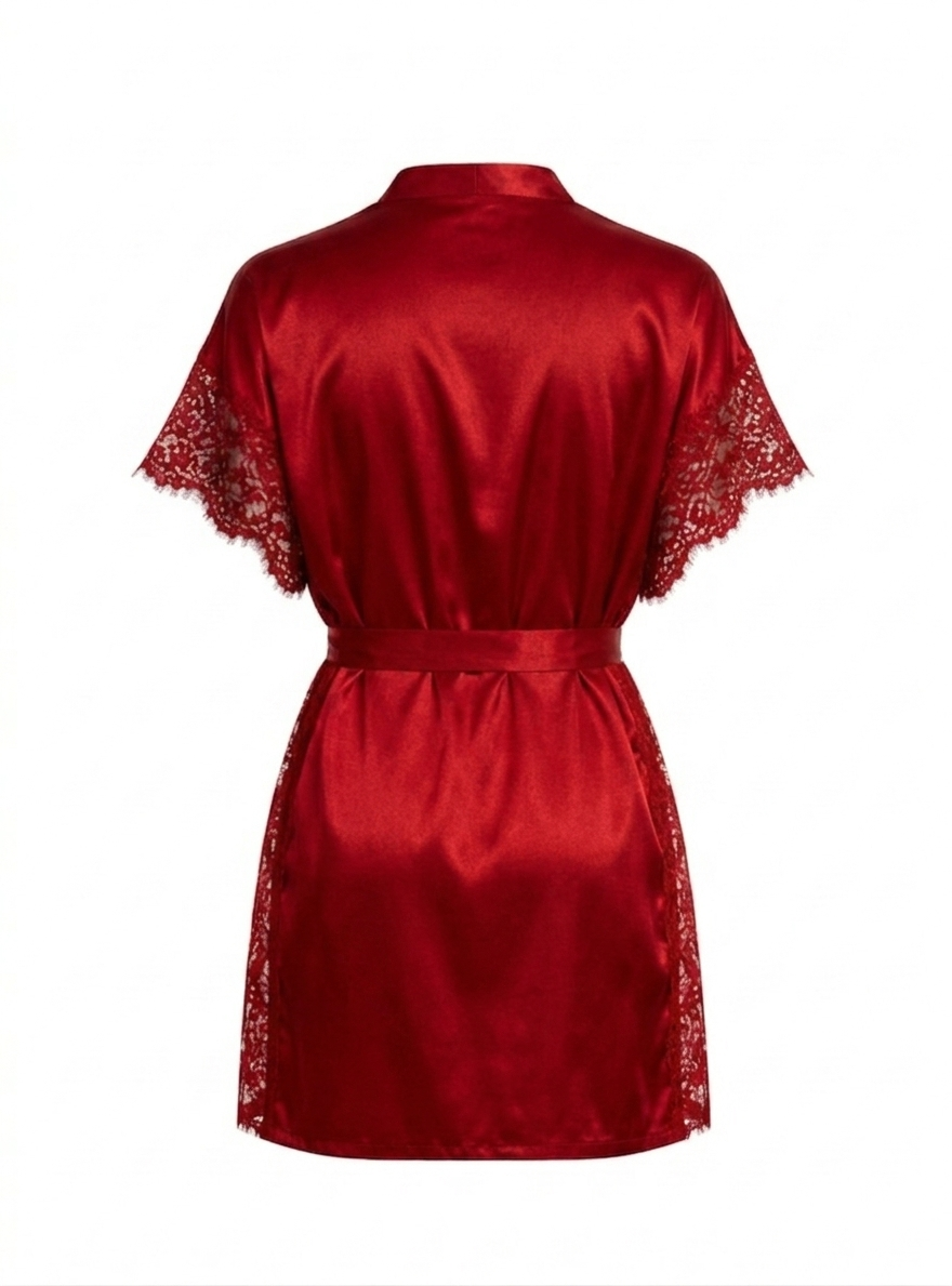 Satin Lace Robe