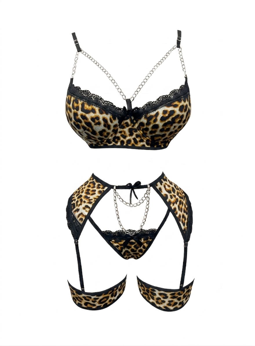 Tiger Lace Garter Lingerie