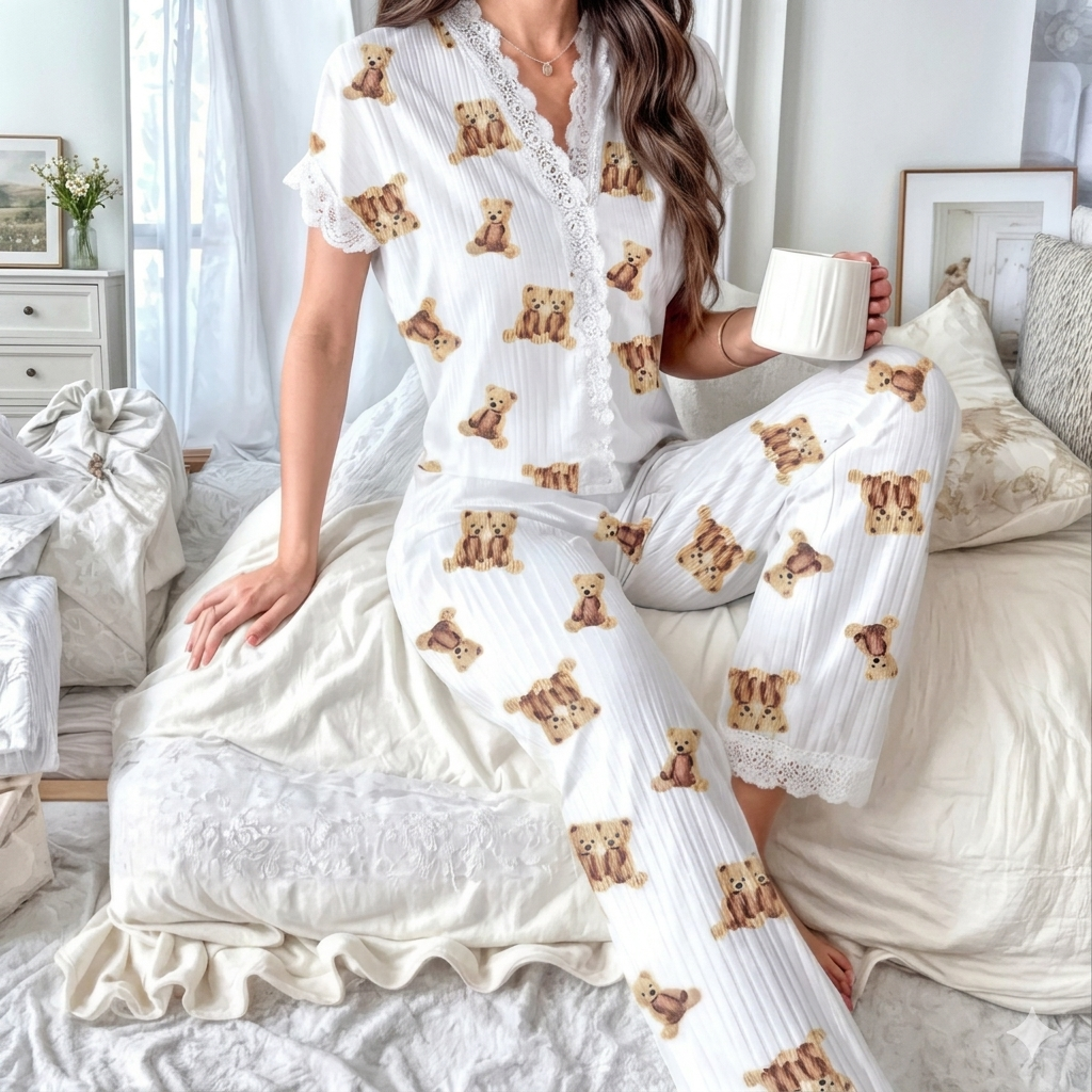 651لانجري شفاف قصير نبيتى