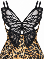 Tiger Print Dress with Butterfly Back Detail