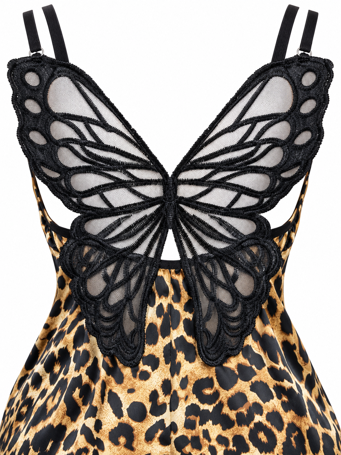 Tiger Print Dress with Butterfly Back Detail