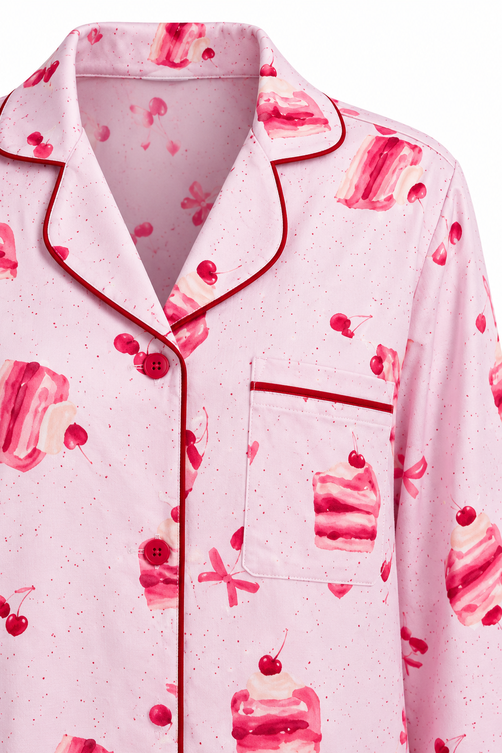 Classic Pink Cotton Pajama Set
