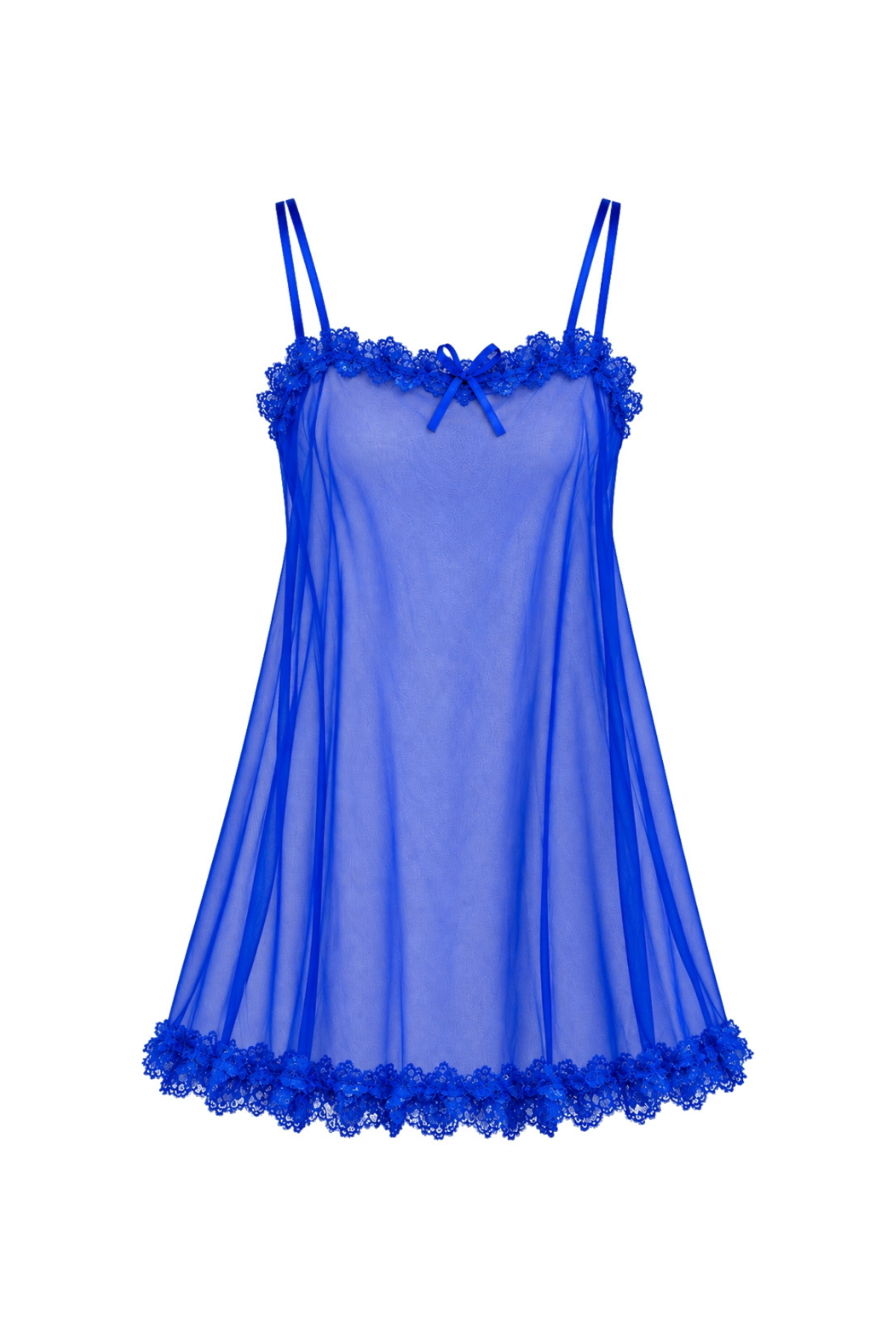 لانجيري شفاف مزين بالدانتيل